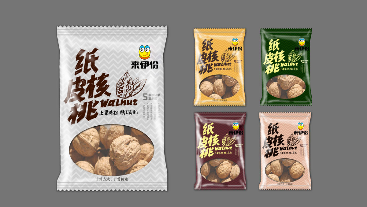 紙皮核桃包裝設計欣賞